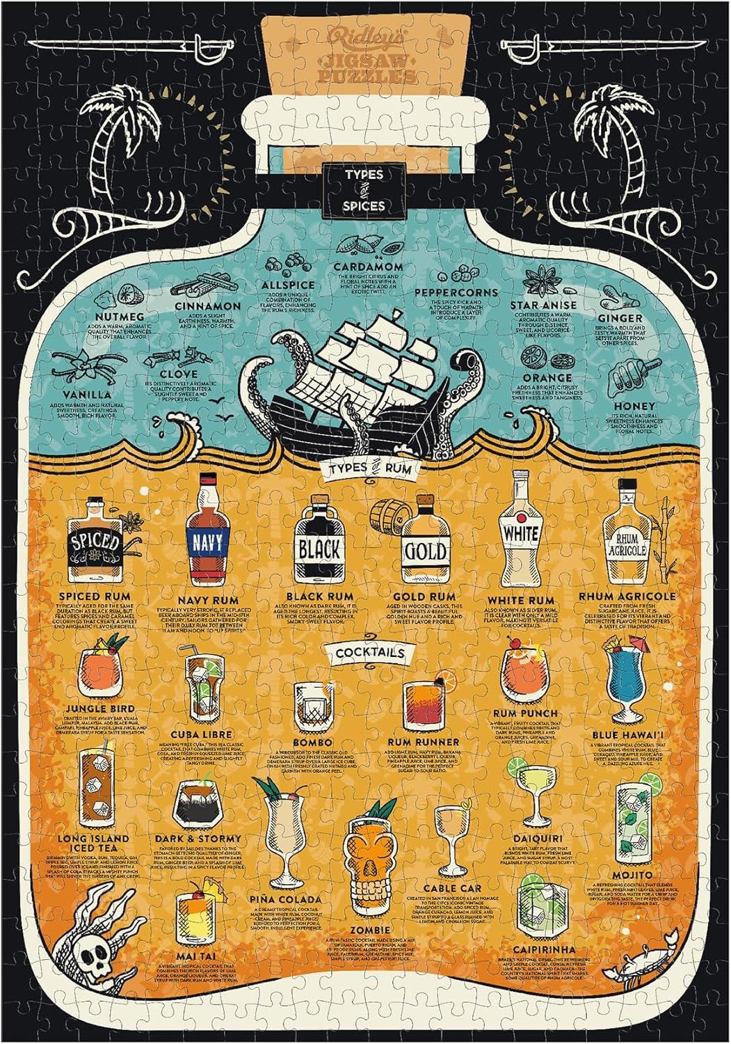 Ridley's Rum Lover's Jigsaw Puzzle (500 Pieces)