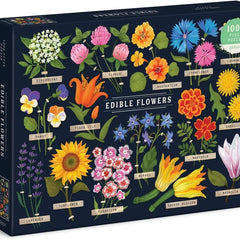 Galison Edible Flowers Jigsaw Puzzle (1000 Pieces) - DAMAGED BOX