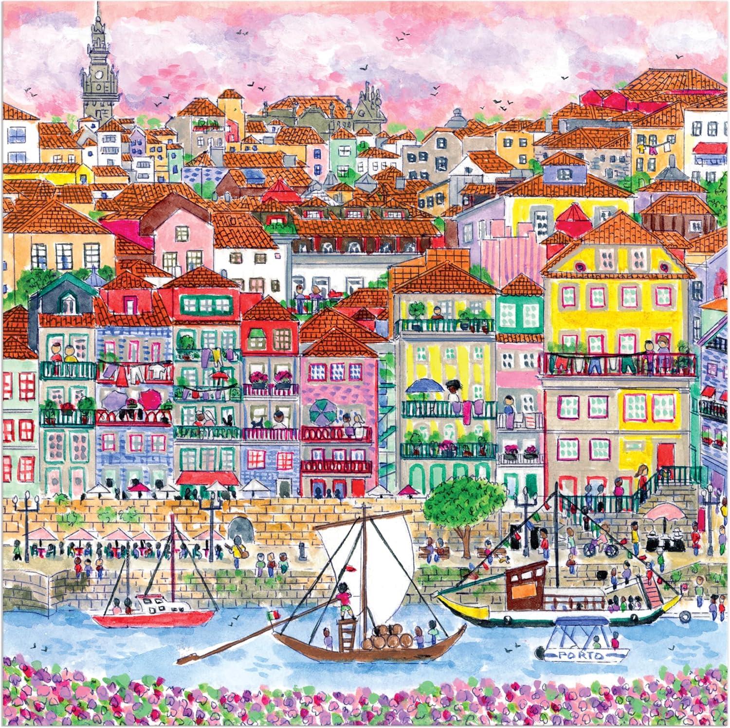 Galison Colors of Porto, Michael Storrings Jigsaw Puzzle (500 Pieces)