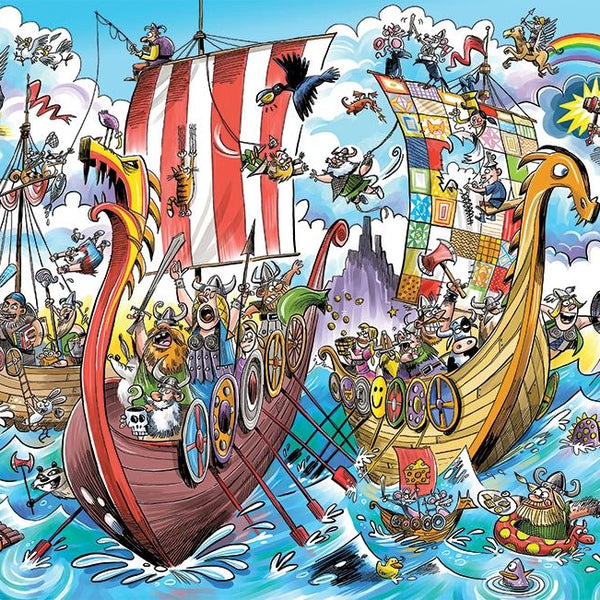 Cobble Hill Doodletown: Viking Voyage Jigsaw Puzzle (1000 Pieces)