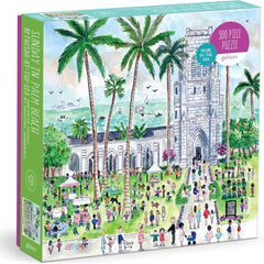 Galison Michael Storrings Sunday in Palm Beach Bethesda by the Sea Jigsaw Puzzle (500 Pieces)