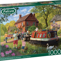 Falcon Deluxe Countryside Locks Jigsaw Puzzle (1000 Pieces)