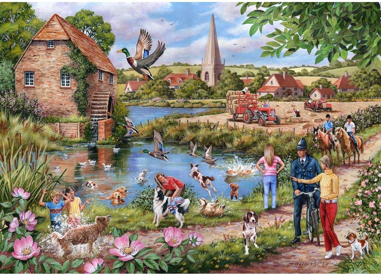 House of Puzzles Doggy Paddle Jigsaw Puzzle (1000 Pieces)