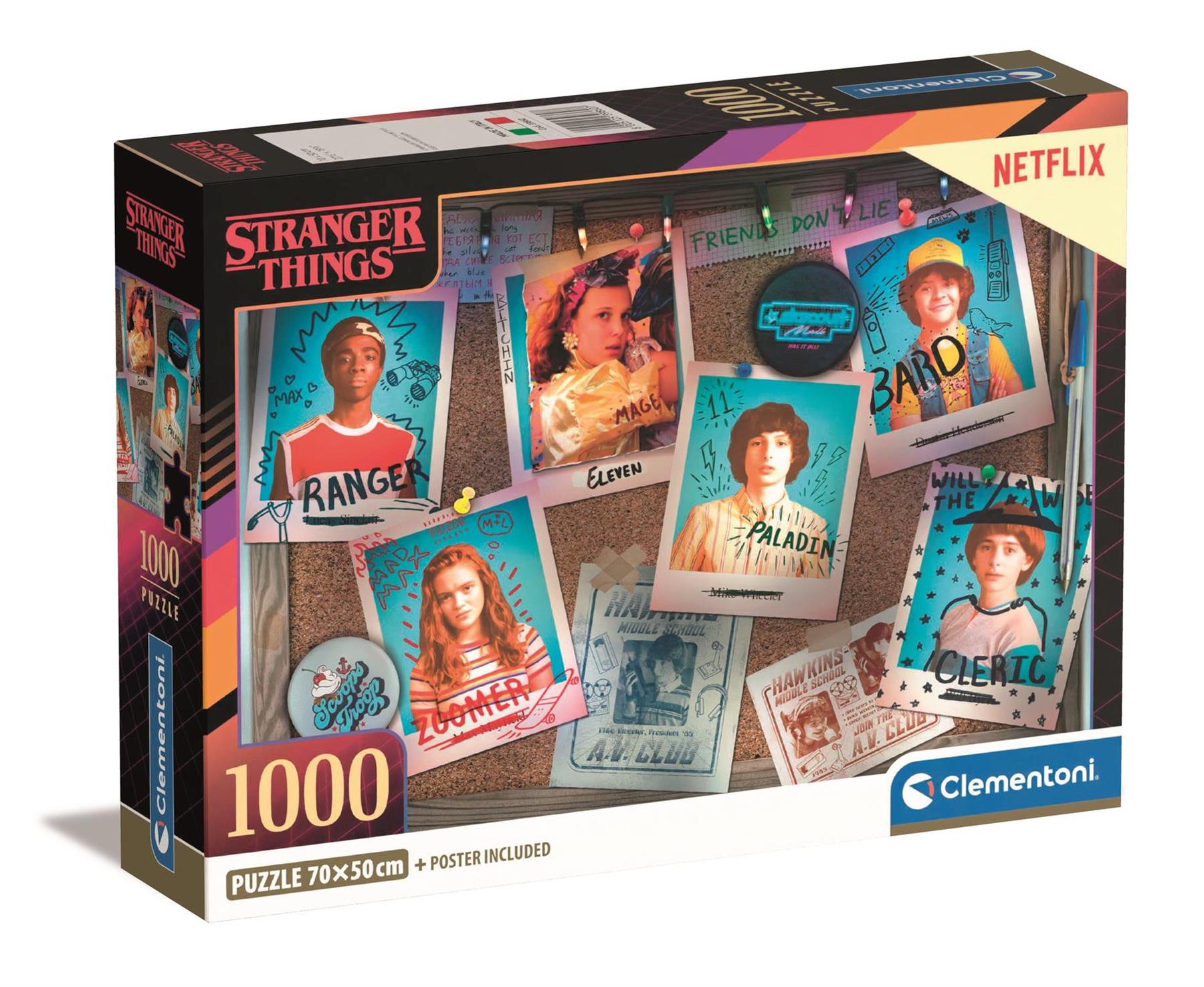 Clementoni Stranger Things 2 Jigsaw Puzzle (1000 Pieces)