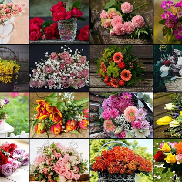 Grafika Collage - Bouquets of Flowers Jigsaw Puzzle (1500 Pieces)