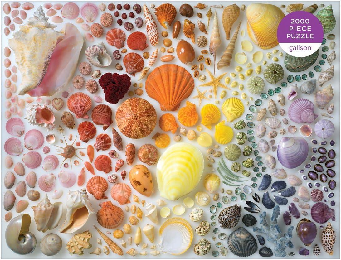 Galison Rainbow Seashells Jigsaw Puzzle (2000 Pieces)