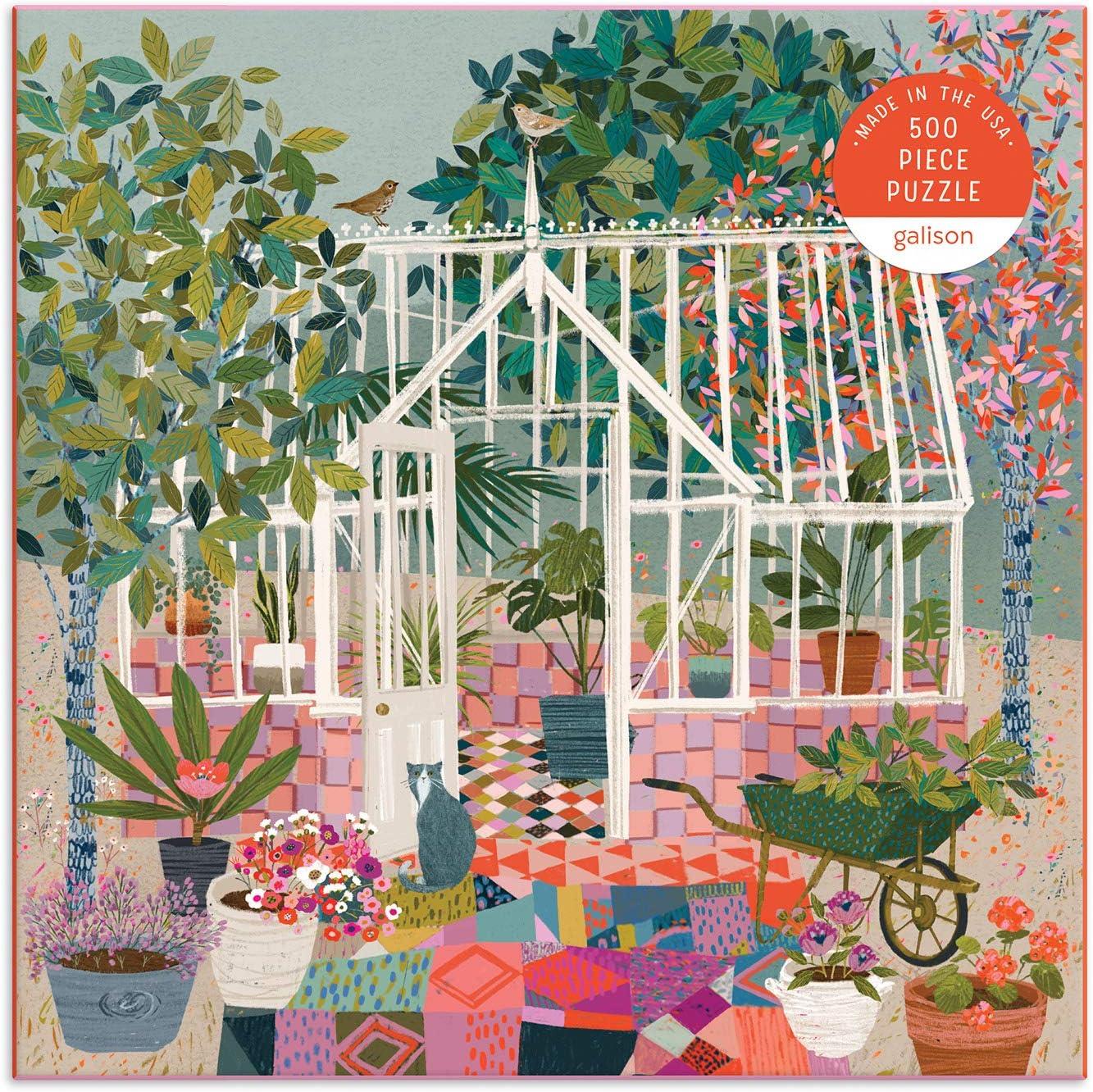 Galison Greenhouse Gardens Jigsaw Puzzle (500 Pieces)