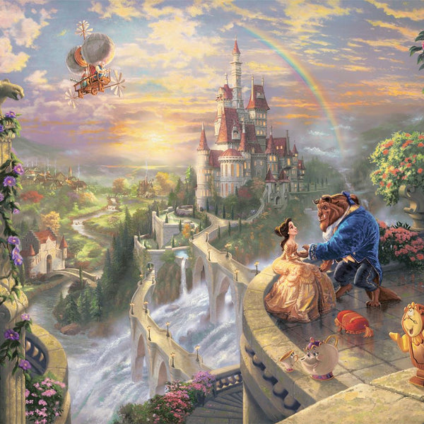 Schmidt Kinkade Disney Beauty & The Beast Falling in Love Jigsaw Puzzle (1000 Pieces)