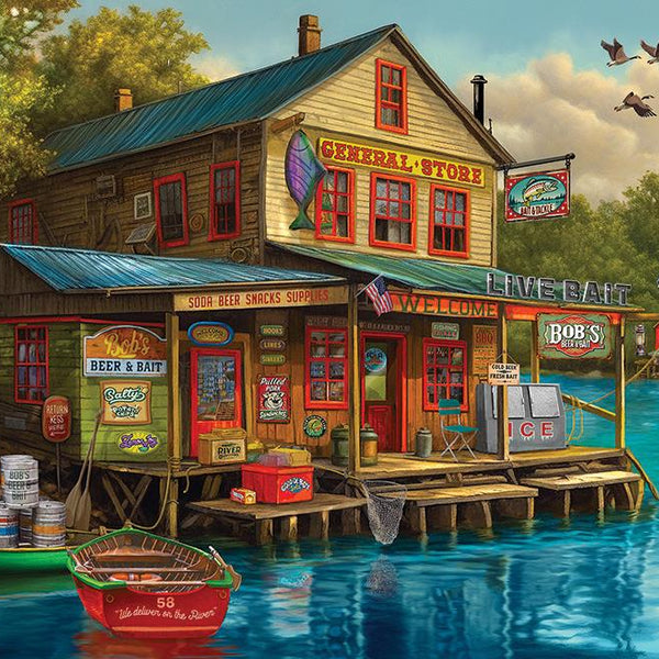 Cobble Hill Bob's Beer & Bait Jigsaw Puzzle (1000 Pieces)