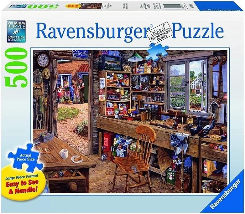 Ravensburger Dad's Shed Jigsaw Puzzle (500 XL Pieces)
