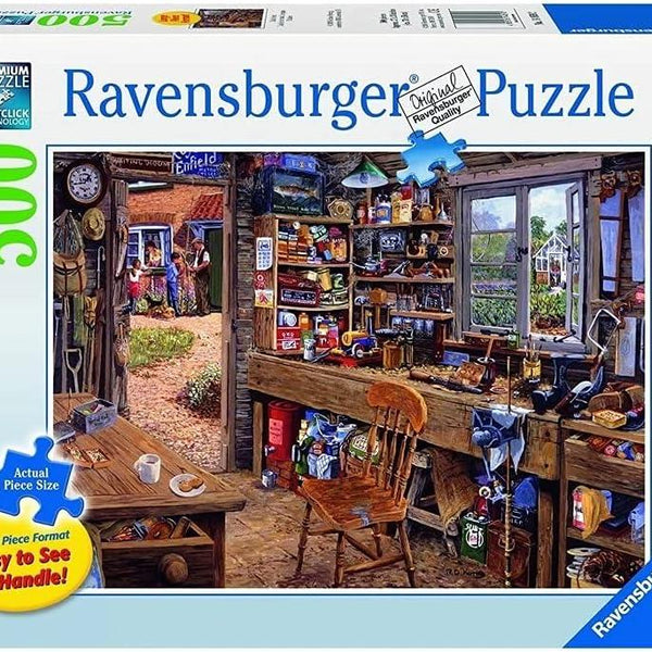 Ravensburger Dad's Shed Jigsaw Puzzle (500 XL Pieces)