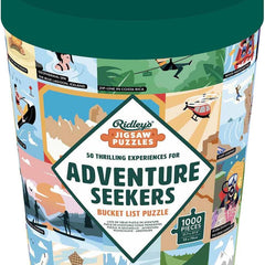 Ridley's 50 Thrilling Experiences for Adventure Seekers Bucket List Jigsaw Puzzle (1000 Pieces)