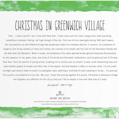 Galison Michael Storrings Christmas in Greenwich Village Jigsaw Puzzle (1000 Pieces)