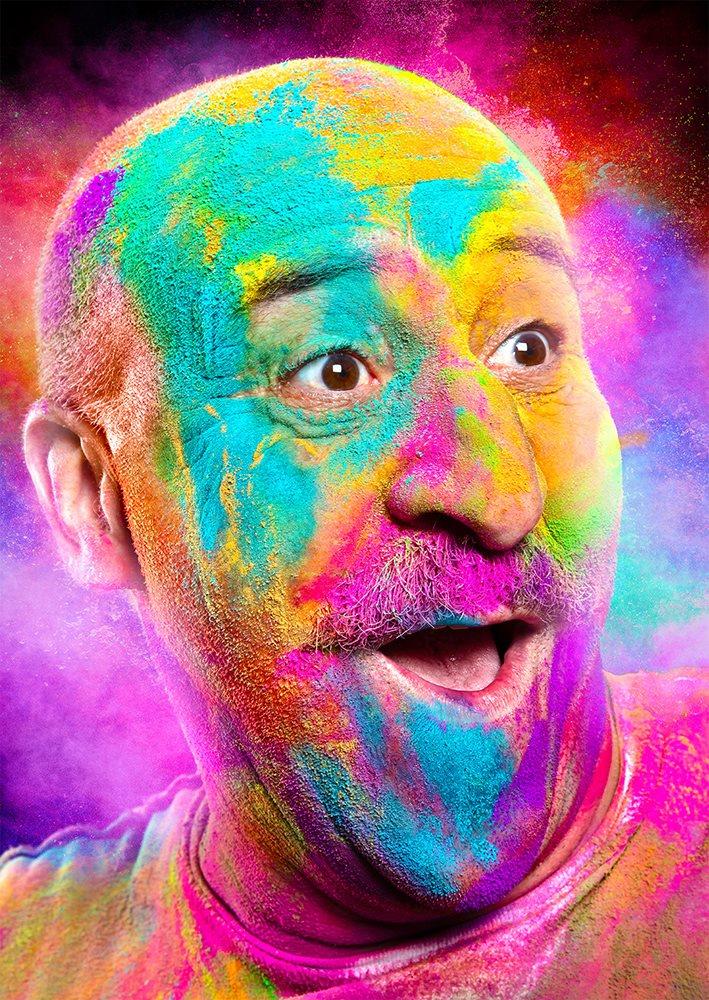 Enjoy Bald Man Laughing Jigsaw Puzzle (1000 Pieces)