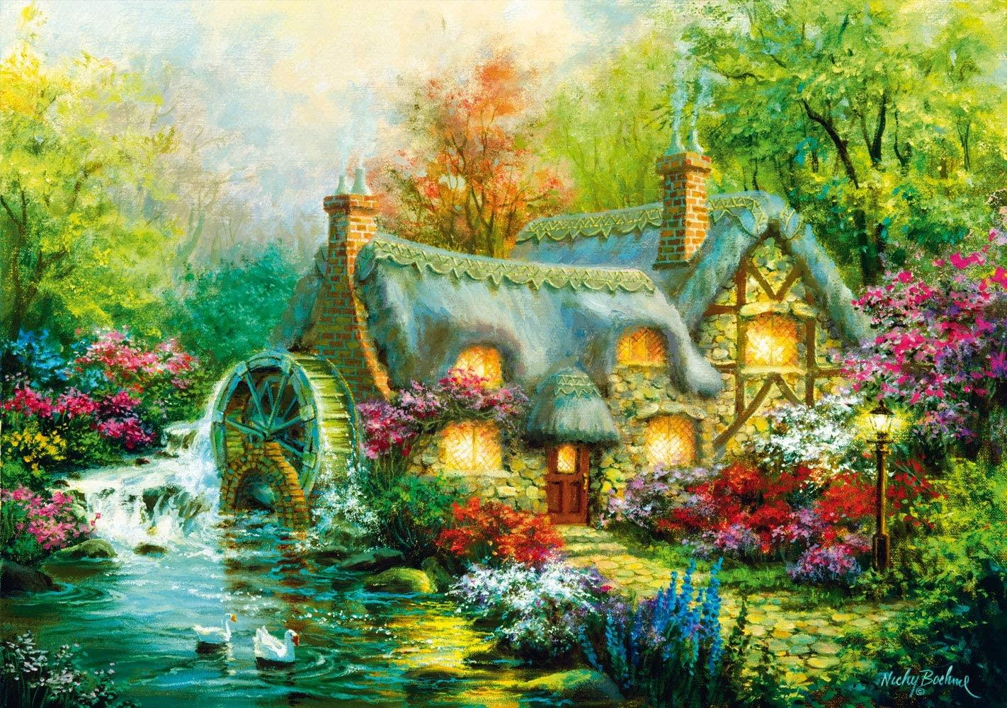 Bluebird Country Retreat Jigsaw Puzzle (1000 Pieces)