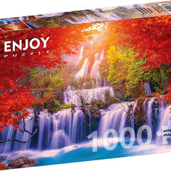 Enjoy Thee Lor Su Waterfall in Autumn, Thailand Jigsaw Puzzle (1000 Pieces)