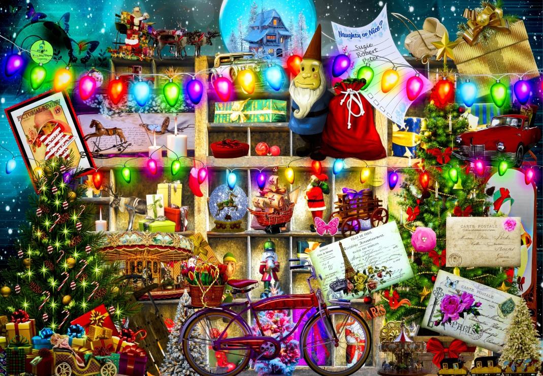 Bluebird On Santa's Nice List Jigsaw Puzzle (1000 Pieces)
