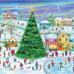 Gibsons Skating in the Village Jigsaw Puzzle (636 Pieces)