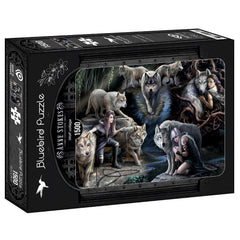 Bluebird Anne Stokes - Wolf Collage Jigsaw Puzzle (1500 Pieces)