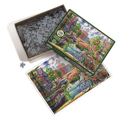 Cobble Hill Amsterdam Canal Jigsaw Puzzle (1000 Pieces)