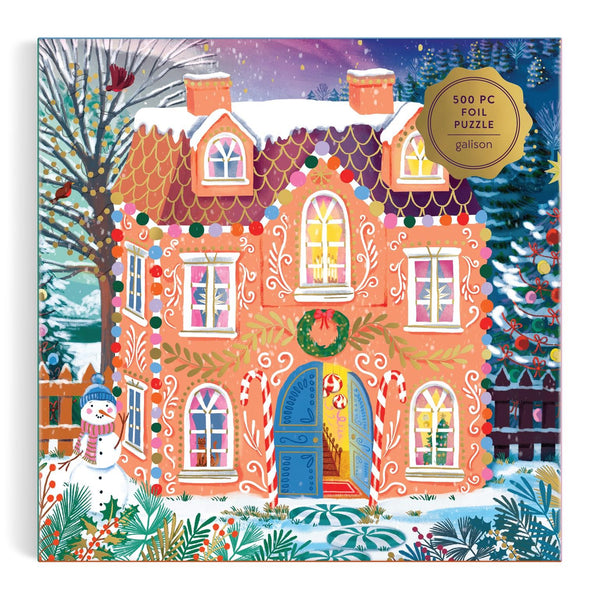 Galison Home Sweet Holidays Foil Jigsaw Puzzle (500 Pieces)