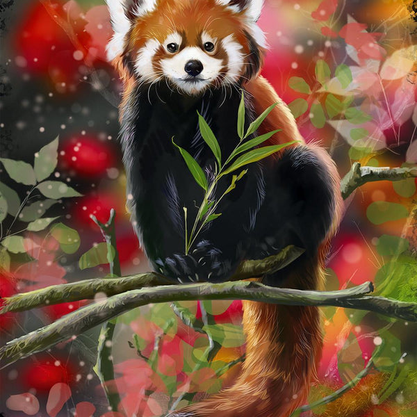 Alipson Red Panda Sits On A Branch Jigsaw Puzzle (1000 Pieces)