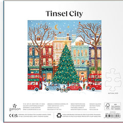 Galison Tinsel City Foil Jigsaw Puzzle (500 Pieces)