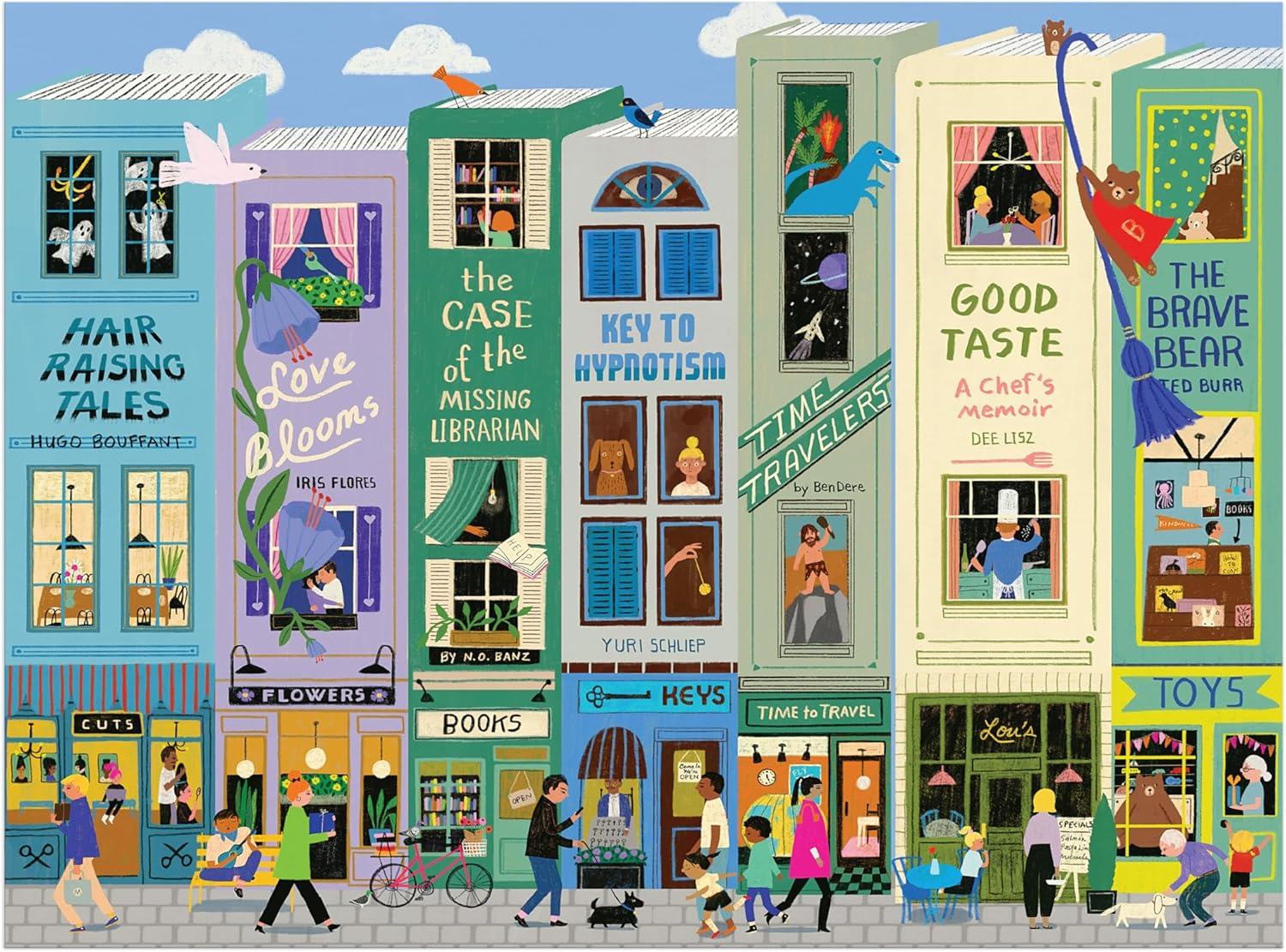 Galison Main Street Books Jigsaw Puzzle (1000 Pieces)