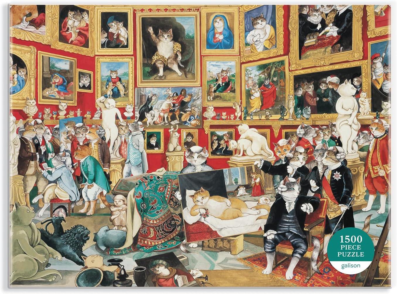 Galison Tribuna of the Uffizi Meowsterpiece of Western Art Jigsaw Puzzle (1500 Pieces)