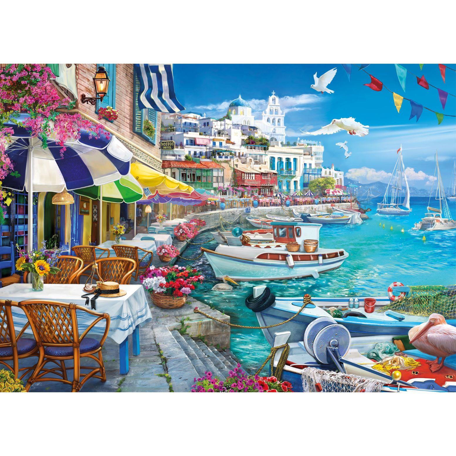 Gibsons Sun Over the White Harbour Jigsaw Puzzle (1000 Pieces)