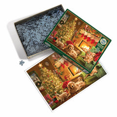 Cobble Hill Cozy Fireplace Jigsaw Puzzle (1000 Pieces)