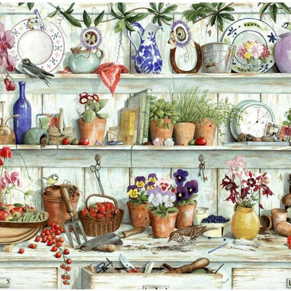House of Puzzles Posies & Produce Jigsaw Puzzle (Big 500 XL Pieces)