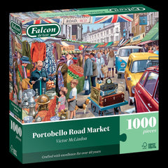 Falcon Deluxe Portobello Road Market Jigsaw Puzzle (1000 Pieces)