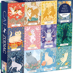 Galison Cat Zodiac Jigsaw Puzzle (500 Pieces)