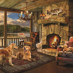 Cobble Hill Lakeside Cabin Jigsaw Puzzle (1000 Pieces)