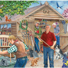 House of Puzzles Our Man Shed BIG Jigsaw Puzzle (500 XL Pieces)