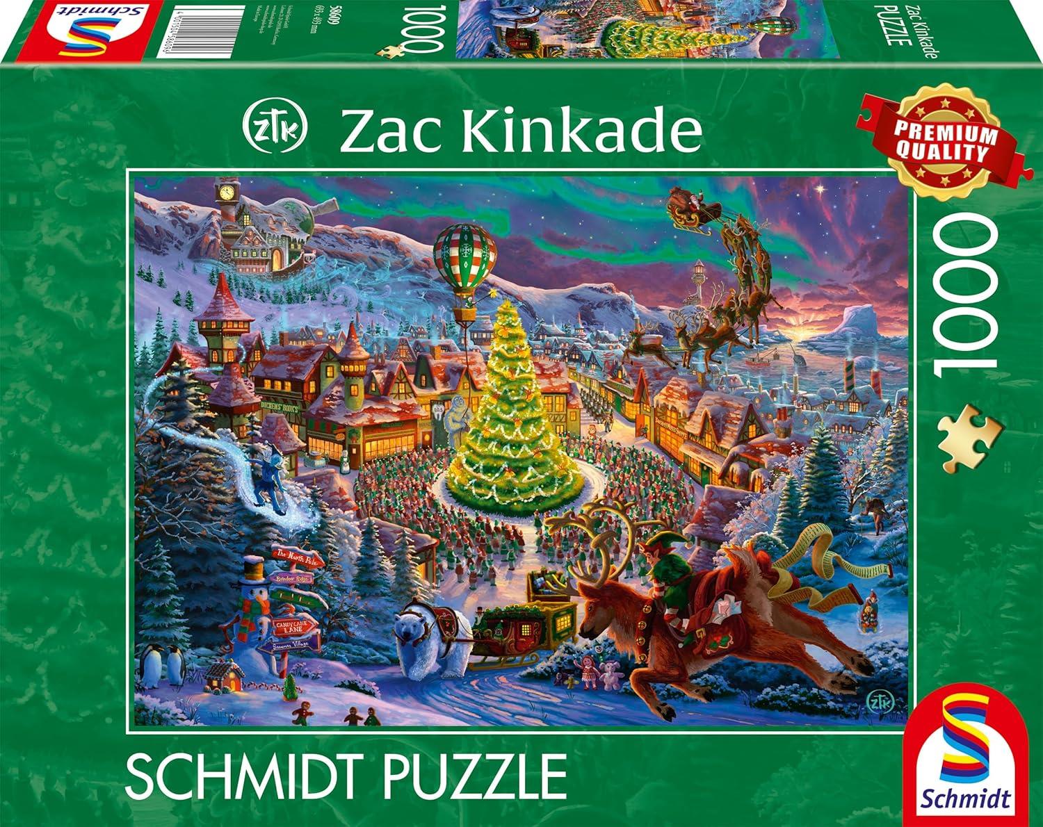 Schmidt Zac Kinkade Santa's North Pole Jigsaw Puzzle (1000 Pieces)