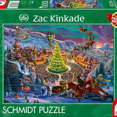 Schmidt Zac Kinkade Santa's North Pole Jigsaw Puzzle (1000 Pieces)