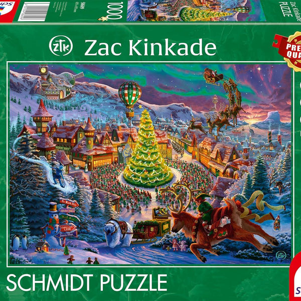 Schmidt Zac Kinkade Santa's North Pole Jigsaw Puzzle (1000 Pieces)