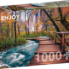 Enjoy Forest Stream in Plitvice, Croatia Jigsaw Puzzle (1000 Pieces)