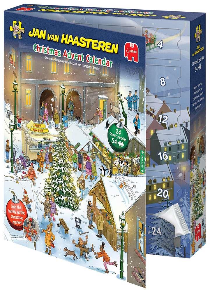 Jan Van Haasteren Christmas Advent Calendar 2026 Jigsaw Puzzle (24 x 54 Pieces)