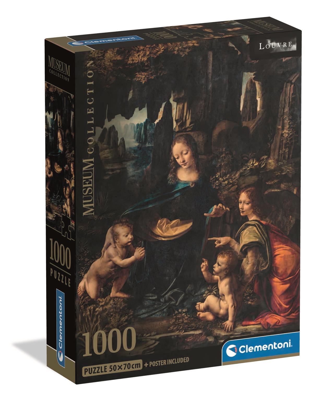 Clementoni Museum Louvre Virgin of the Rocks, Da Vinci Jigsaw