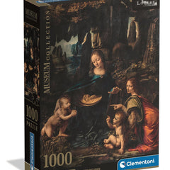 Clementoni Museum Louvre Virgin of the Rocks, Da Vinci Jigsaw Puzzle (1000 Pieces)