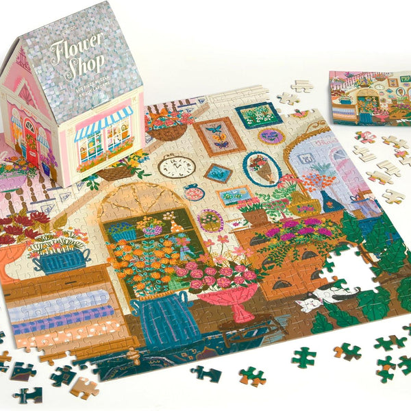 Galison Flower Shop House, Joy Laforme Jigsaw Puzzle (500 Pieces)