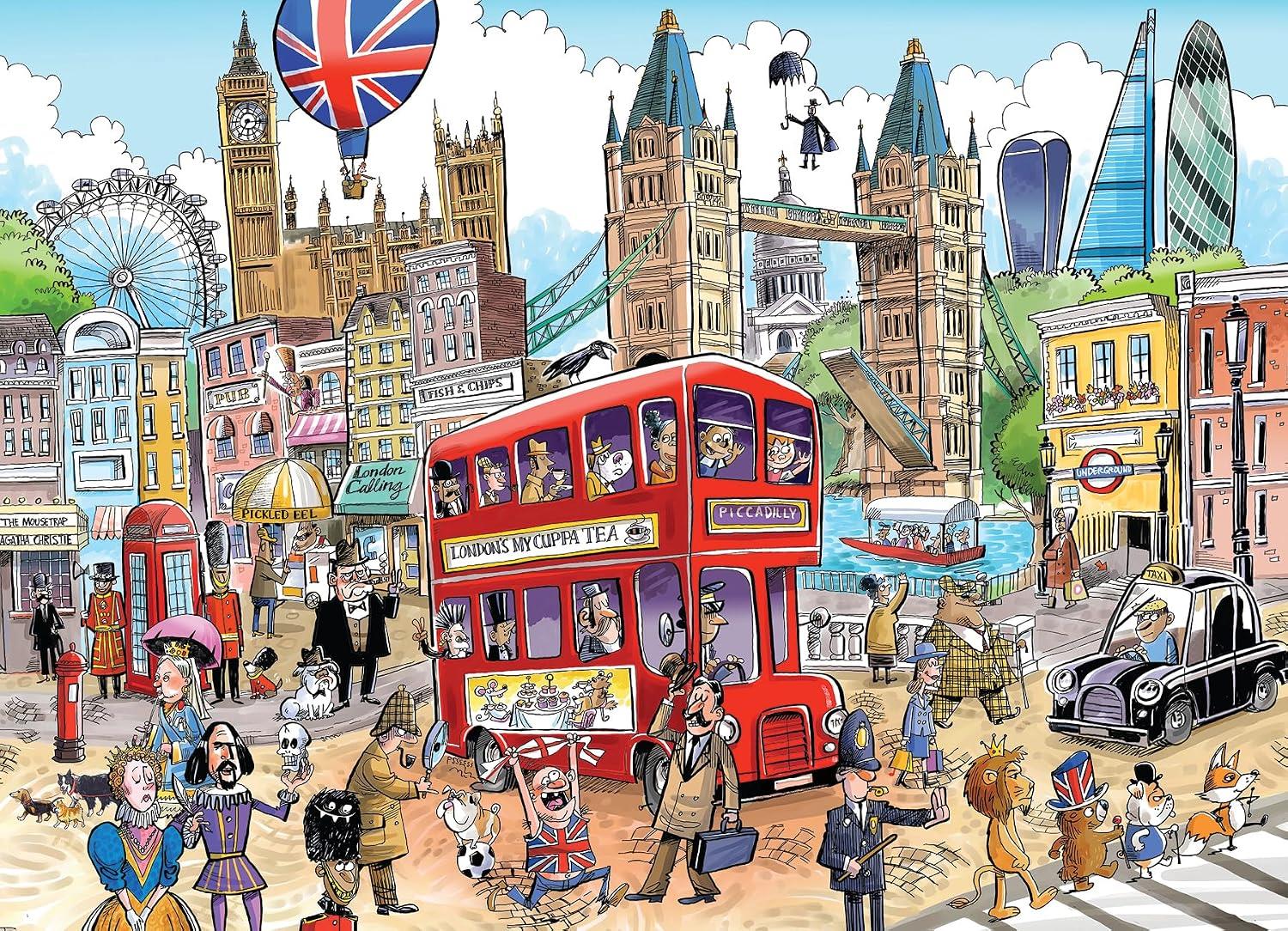 Cobble Hill Doodletown: London Calling Jigsaw Puzzle (1000 Pieces)