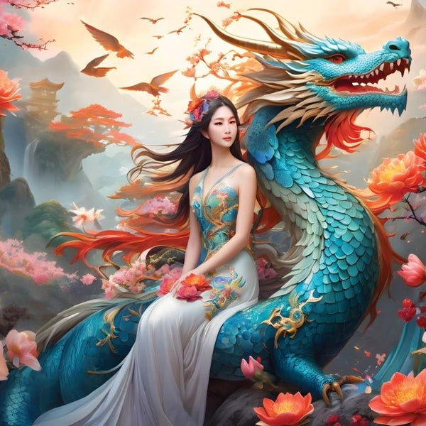 Bluebird Blue Dragon Jigsaw Puzzle (500 Pieces)