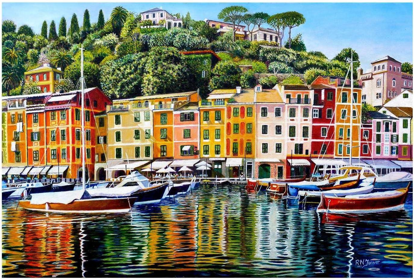 House of Puzzles Portofino on Reflection Jigsaw Puzzle (1000 Pieces)