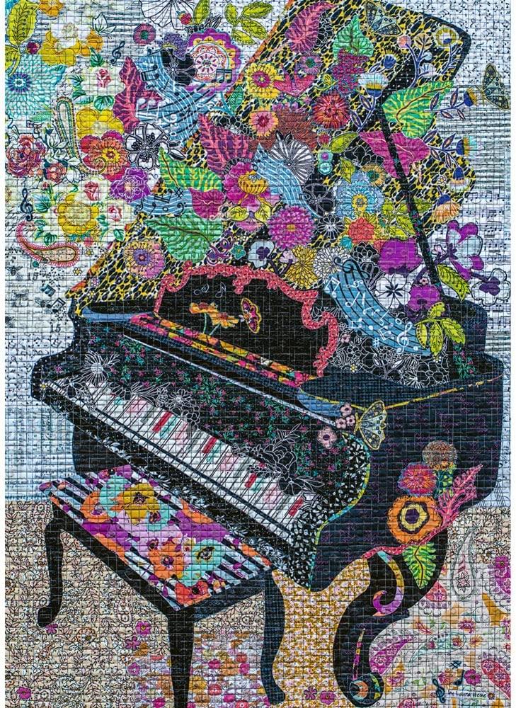 Heye Sewn Piano, Quilt Art Jigsaw Puzzle (1000 Pieces)
