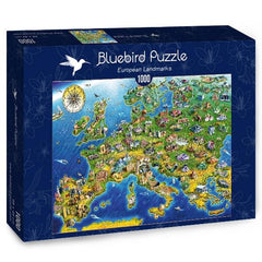 Bluebird European Landmarks Jigsaw Puzzle (1000 Pieces)