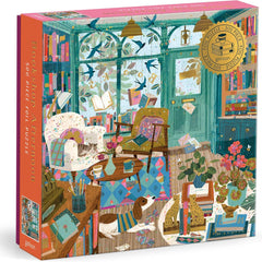 Galison Bookshop Afternoon Foil Jigsaw Puzzle (500 Pieces)